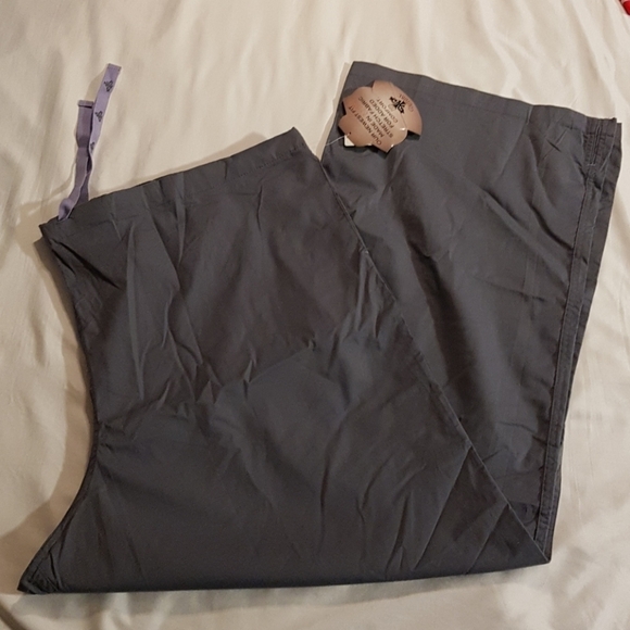 Med Couture ez flex women's size 3XL gray scrub pants NWT - Picture 1 of 4